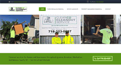 Desktop Screenshot of cleancocleanoutservice.com